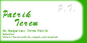 patrik terem business card